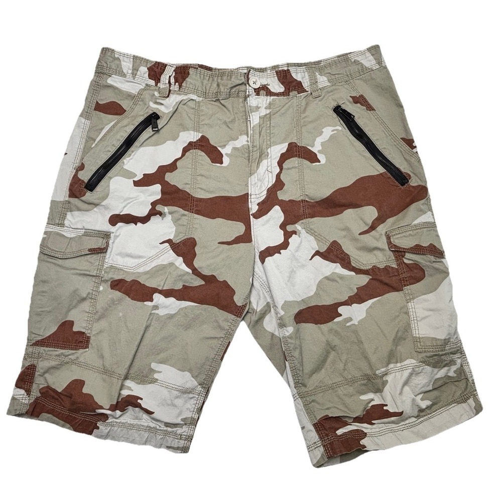 Sean John‎ Cargo Shorts Mens Size 36 Camouflage Y2K Hip Hop Vintage Baggy Rare